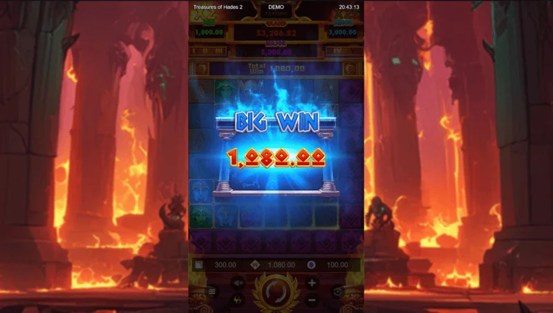Treasures of Hades 2 — Rectangle Games slotunda genişletilmiş 7×7 ızgarada büyük kazanç