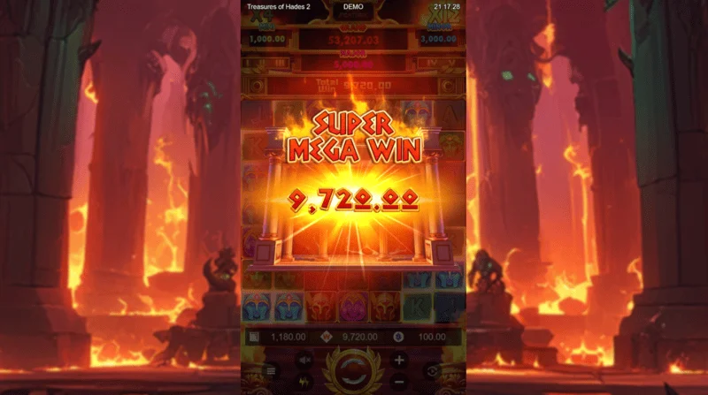Treasures of Hades 2 — Free Spins turunda birikimli çarpanla süper mega kazanç